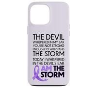Carcasa para iPhone 13 Pro MAX Cancer Warriors I Am The Storm, I Will Survive and Beat It