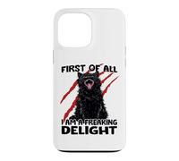 Carcasa para iPhone 13 Pro MAX Caos Duende Gato Negro tom zoomies Sarcasmo Gatos