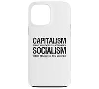 Carcasa para iPhone 13 Pro MAX Capitalismo Vs Socialismo - Divertido Político Antisocialista