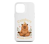 Carcasa para iPhone 13 Pro MAX Capybara Calm Club Lindo Meditando Animal Zen