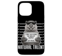 Carcasa para iPhone 13 Pro MAX Capybara Mugshot Chillest Sospechoso Natural Talento Divertido