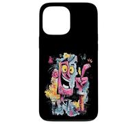 Carcasa para iPhone 13 Pro MAX Cara Loca Paz Graffiti Pop Personaje Arte Gráfico Hombre
