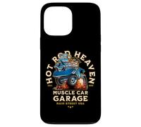 Carcasa para iPhone 13 Pro MAX Caricatura de Coche clásico de Hotrod Heaven Muscle Car Garage de EE. UU.
