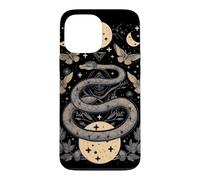 Carcasa para iPhone 13 Pro MAX Carta del Tarot de la Serpiente Mística con Polillas y Lunas