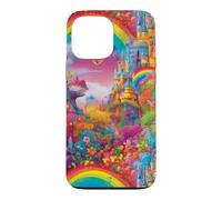Carcasa para iPhone 13 Pro MAX Castillo Rainbow Fairytale Magical Princess Design