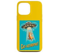 Carcasa para iPhone 13 Pro MAX Cat-astrophe! - Póster de la película Vintage Retro de platillo Volador OVNI