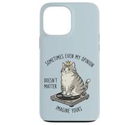 Carcasa para iPhone 13 Pro MAX Cat On Record Player Imagina Que tu opinión no Importa