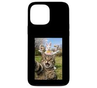 Carcasa para iPhone 13 Pro MAX Cat Selfie Six Seven Easter Day Bunny 67 Meme Rabbit Niños