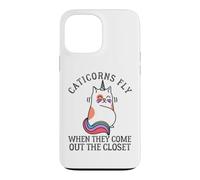 Carcasa para iPhone 13 Pro MAX Caticorns Fly When They Sale The Closet Cat Unicorn Fun