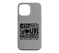 Carcasa para iPhone 13 Pro MAX Chase Your Dreams, White/Black