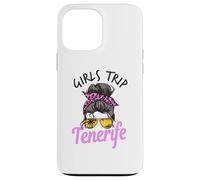 Carcasa para iPhone 13 Pro MAX Chicas a Juego Viaje Tenerife moño desordenado