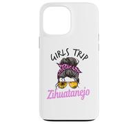 Carcasa para iPhone 13 Pro MAX Chicas a Juego Viaje Zihuatanejo México moño desordenado
