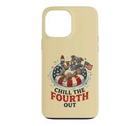 Carcasa para iPhone 13 Pro MAX Chill El 4to Cuarto out Pittie 4 de Julio Bull Dog