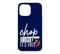 Carcasa para iPhone 13 Pro MAX Chop It Like Its Hot Pepper - Disfraz Divertido de Humor de Chef