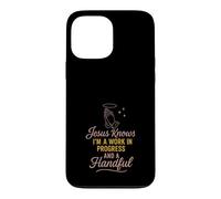 Carcasa para iPhone 13 Pro MAX Christian Petty Oró Fe Humor SASS God Knows Me