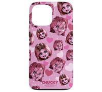 Carcasa para iPhone 13 Pro MAX Chucky and Tiffany Hearts All-Over Print
