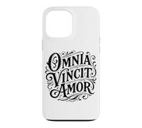 Carcasa para iPhone 13 Pro MAX Cita de Omnia Vincit Amor Latin Love Conquers All