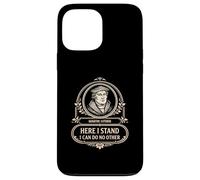 Carcasa para iPhone 13 Pro MAX Cita de Teología Reformada Martin Luther Here I Stand