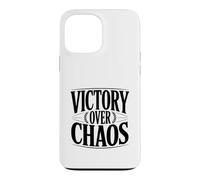 Carcasa para iPhone 13 Pro MAX Cita Motivacional inspiradora de Victoria sobre el Caos