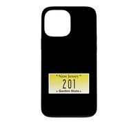 Carcasa para iPhone 13 Pro MAX Código de área 201 New Jersey Hoboken Bayonne Union City Ciudad Natal