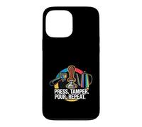 Carcasa para iPhone 13 Pro MAX Coffee Barista Espresso Press Tamper Pour Repeat