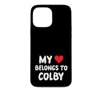 Carcasa para iPhone 13 Pro MAX Colby - Mi corazón Pertenece a Colby - Amor