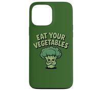 Carcasa para iPhone 13 Pro MAX Come Tus Verduras Vegano Vegetariano Divertido Brócoli Dieta