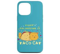 Carcasa para iPhone 13 Pro MAX Comida Mexicana Foodie Cita Divertida Hoy Palíndromo Es Taco Cat