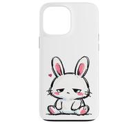 Carcasa para iPhone 13 Pro MAX Conejito Triste, Tan Lindo gráfico de Conejo