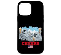 Carcasa para iPhone 13 Pro MAX Cool Mount Rushmore National Memorial USA Presedents Cartoon