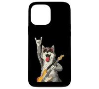 Carcasa para iPhone 13 Pro MAX Cool Wolf Rocker Funny Dog Music Lover Gráfico Juguetón Sharp