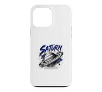 Carcasa para iPhone 13 Pro MAX Coordenadas espaciales mundiales anilladas Saturn Planet