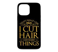 Carcasa para iPhone 13 Pro MAX Corto El Pelo Y Sé Cosas Peluquero Peluquero