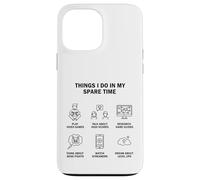 Carcasa para iPhone 13 Pro MAX Cosas Que Hago en mi Tiempo Libre - Video Gamer