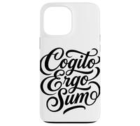 Carcasa para iPhone 13 Pro MAX Cotización de Pensador filósofo Latino de Cogito Ergo Sum