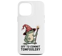 Carcasa para iPhone 13 Pro MAX Cottagecore Frog Wizard Off to Commit Tom Foolery Frog Meme