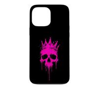 Carcasa para iPhone 13 Pro MAX Cráneo Rosa Coronado Reina Punk Estética Graffiti Art Lover