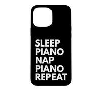 Carcasa para iPhone 13 Pro MAX Cuidado del sueño para Piano Repetir la Siesta Divertido Músico Pianista