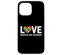 Carcasa para iPhone 13 Pro MAX Cuore Puzzle Amore Senza Parole Consapevolezza Autismo