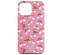 Carcasa para iPhone 13 Pro MAX Curious George Rainbow Spring All Over Print