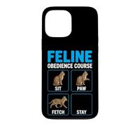 Carcasa para iPhone 13 Pro MAX Curso de obediencia Felina Entrenamiento de Gatos Divertidos