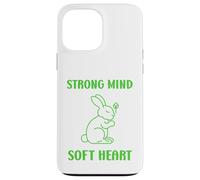 Carcasa para iPhone 13 Pro MAX Cute Animal Quote Strong Mind Soft Heart Mental Health