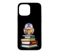 Carcasa para iPhone 13 Pro MAX Cute Girls Kawaii Kids Animal Lover Reading Books Penguin