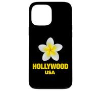 Carcasa para iPhone 13 Pro MAX Cute Hollywood USA Tropical Yellow Frangipani Aesthetic Art