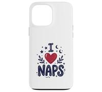 Carcasa para iPhone 13 Pro MAX Cute I Heart Naps Design for Moms, Sleepy Girl Funny Mom