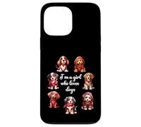 Carcasa para iPhone 13 Pro MAX Cute Valentines Day Puppy Love - Soy una Chica Que ama a los Perros