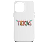 Carcasa para iPhone 13 Pro MAX Cute Vintage Boho Texas State Floral Bubble Women and Girls