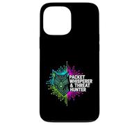 Carcasa para iPhone 13 Pro MAX Cybersecurity Threat Hunter Packet Whisperer Wolf
