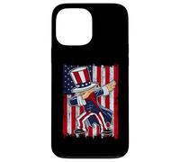 Carcasa para iPhone 13 Pro MAX Dabbing Uncle Sam America Flag Patriotic 4th of July