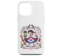 Carcasa para iPhone 13 Pro MAX Dabbing Vestido de Bandera de niña de Corea del Sur Mugunghwa Pride Heritage